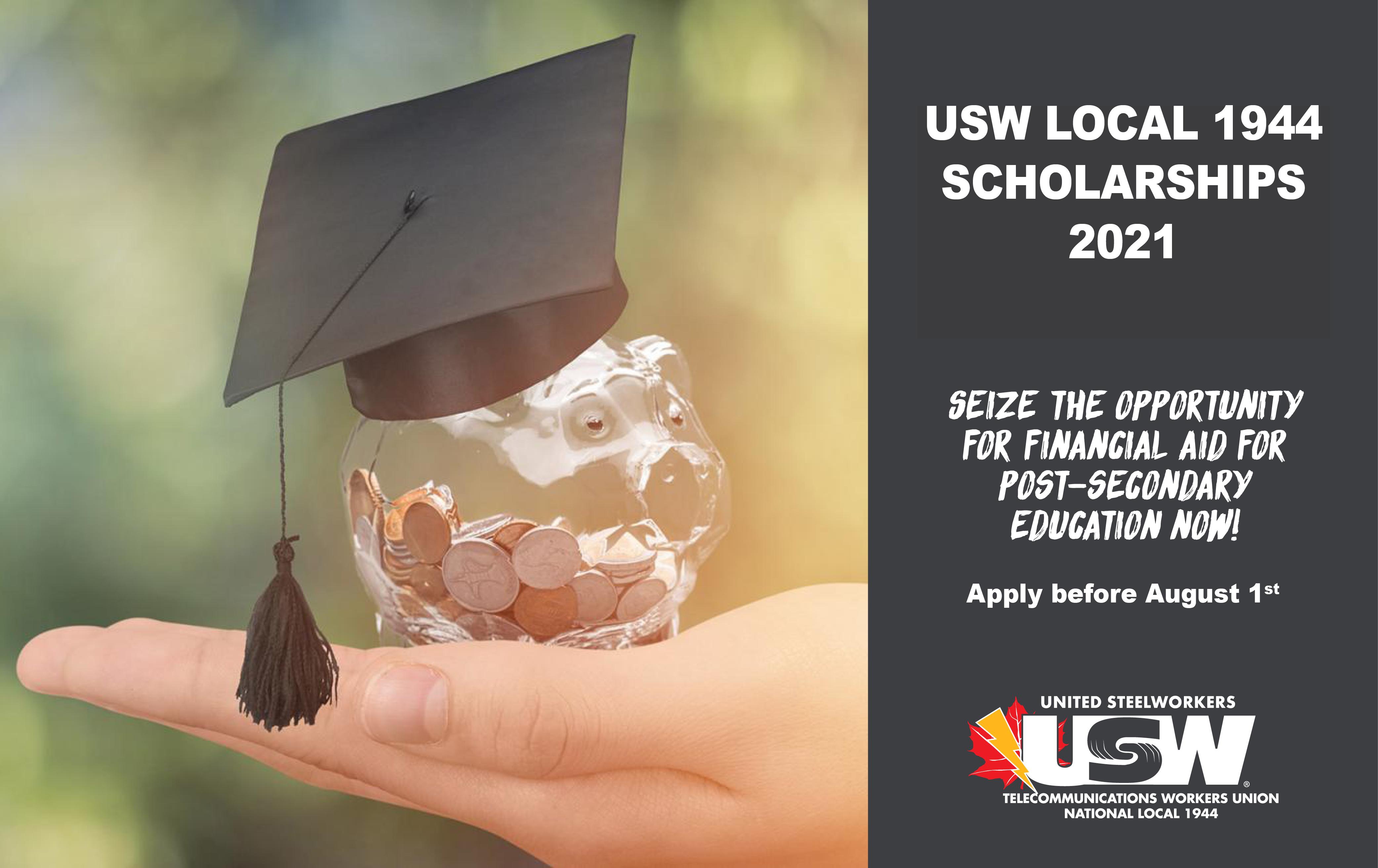 Has your child applied yet for USW Local 1944’s 2021 Scholarships