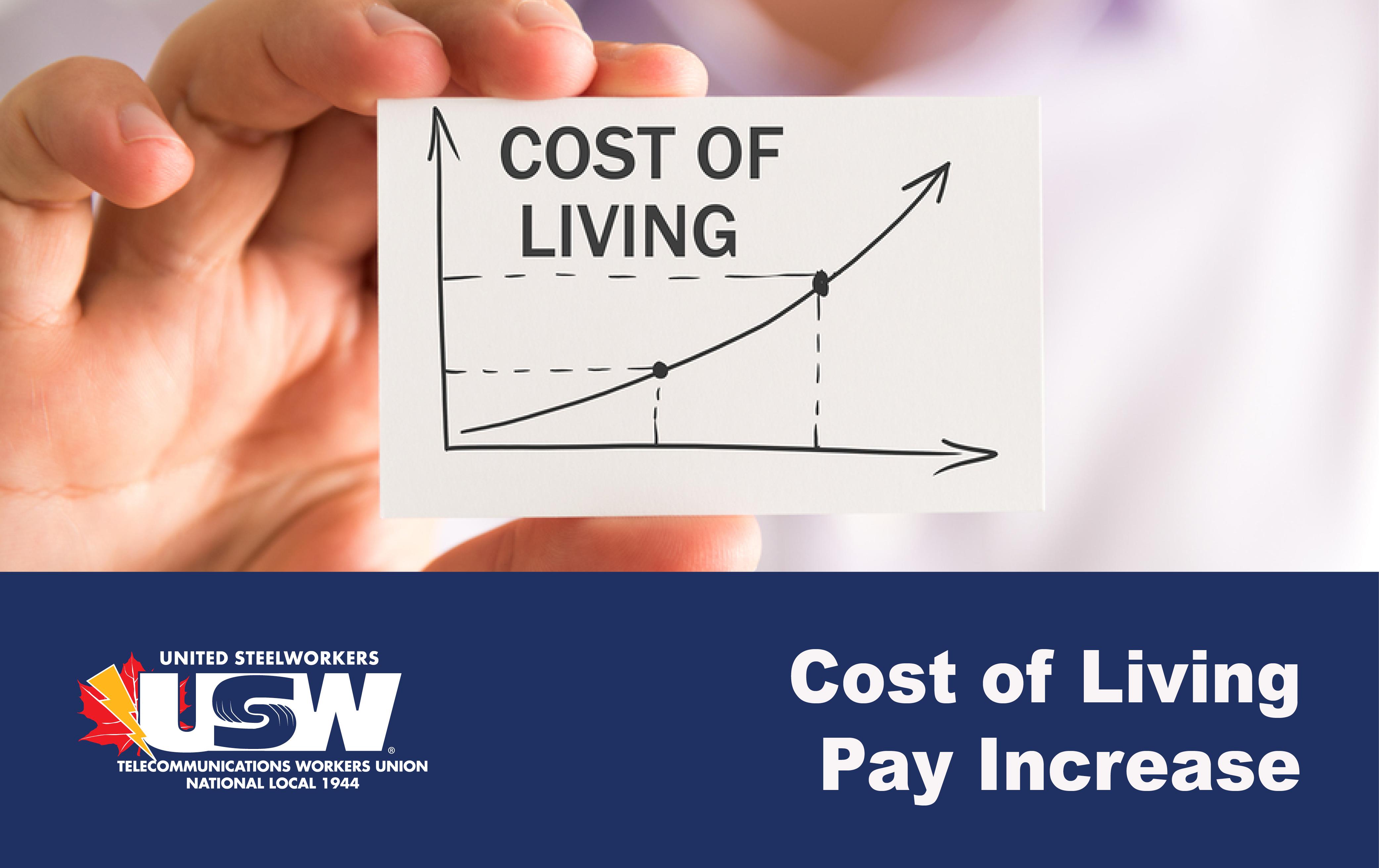 Cost of Living Pay Increase UNITED STEELWORKERS, LOCAL 1944