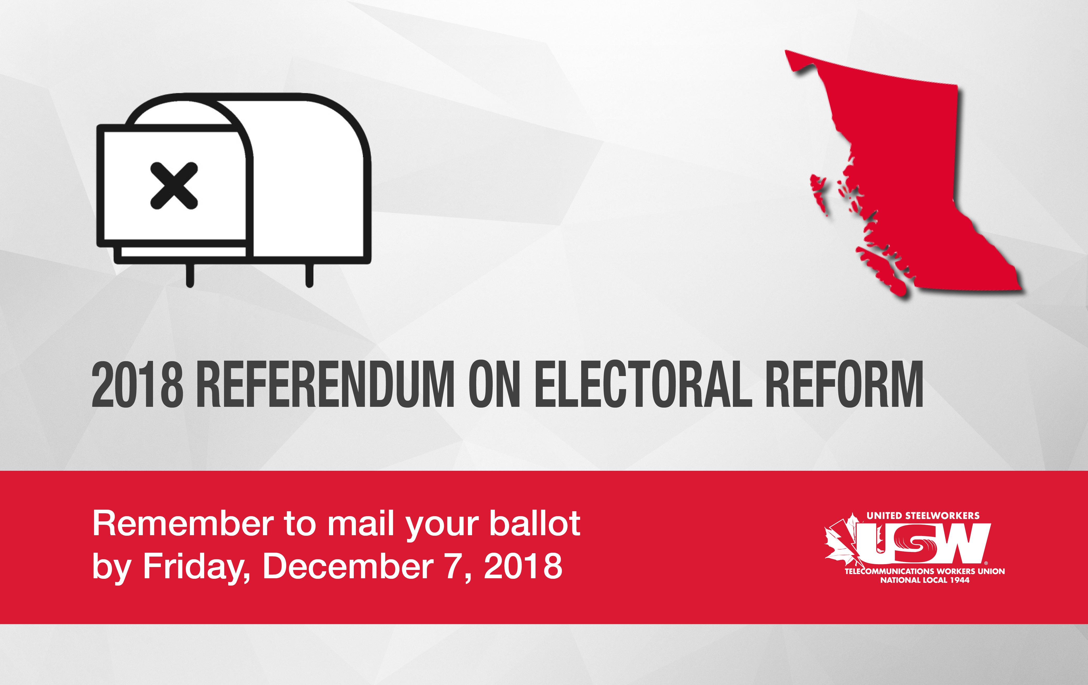 Reminder: Remember To Mail Your Ballots For The 2018 Referendum On ...