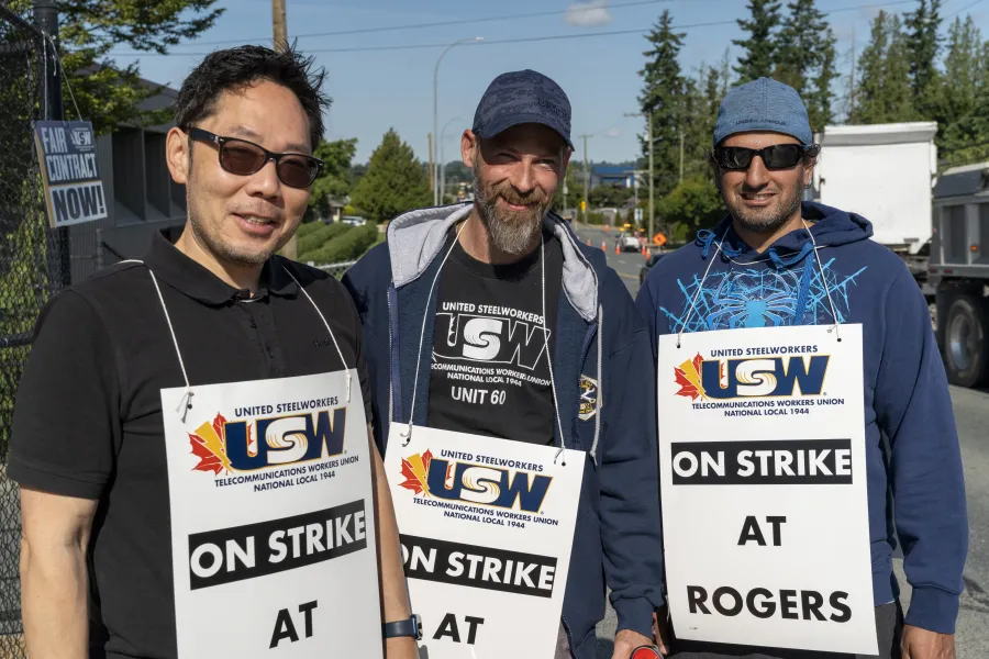 Members on strike